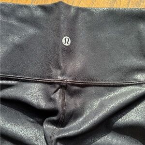 Lululemon Athletica Metallic Black Leggings